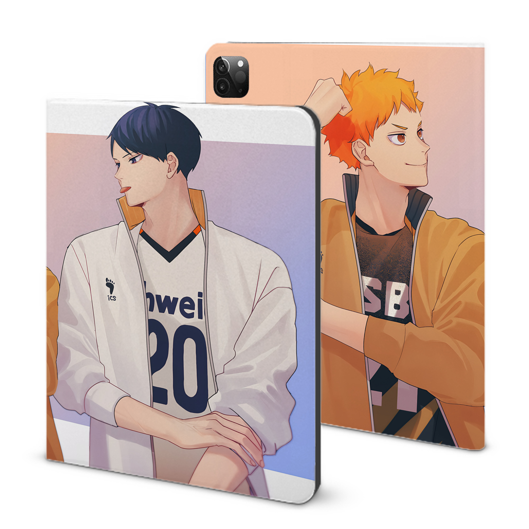 （画像用） ハイキュー!! Haikyu!! IPadケース ペンホルダー付き ブックスタイルデザイン